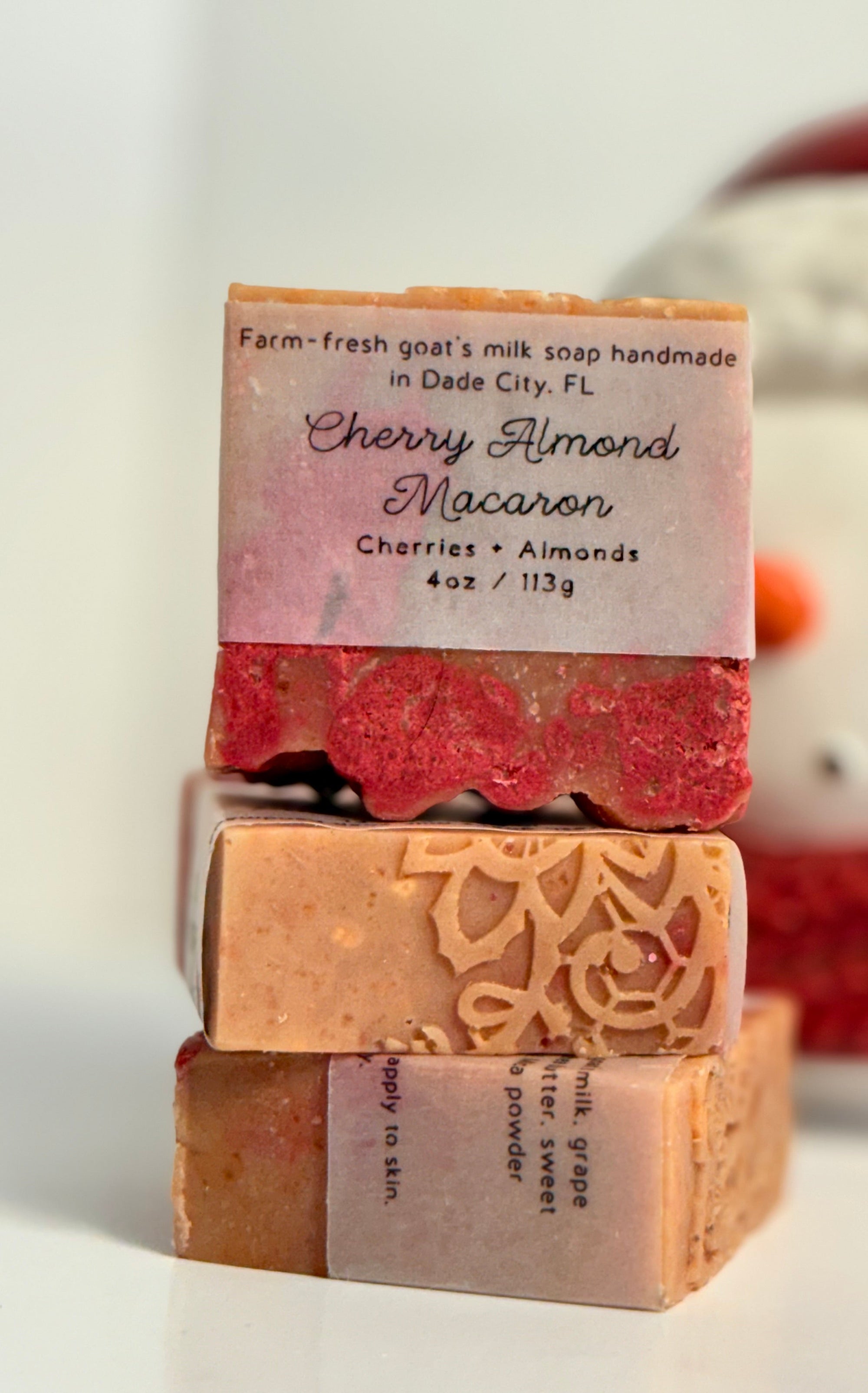 Cherry Almond Macaron