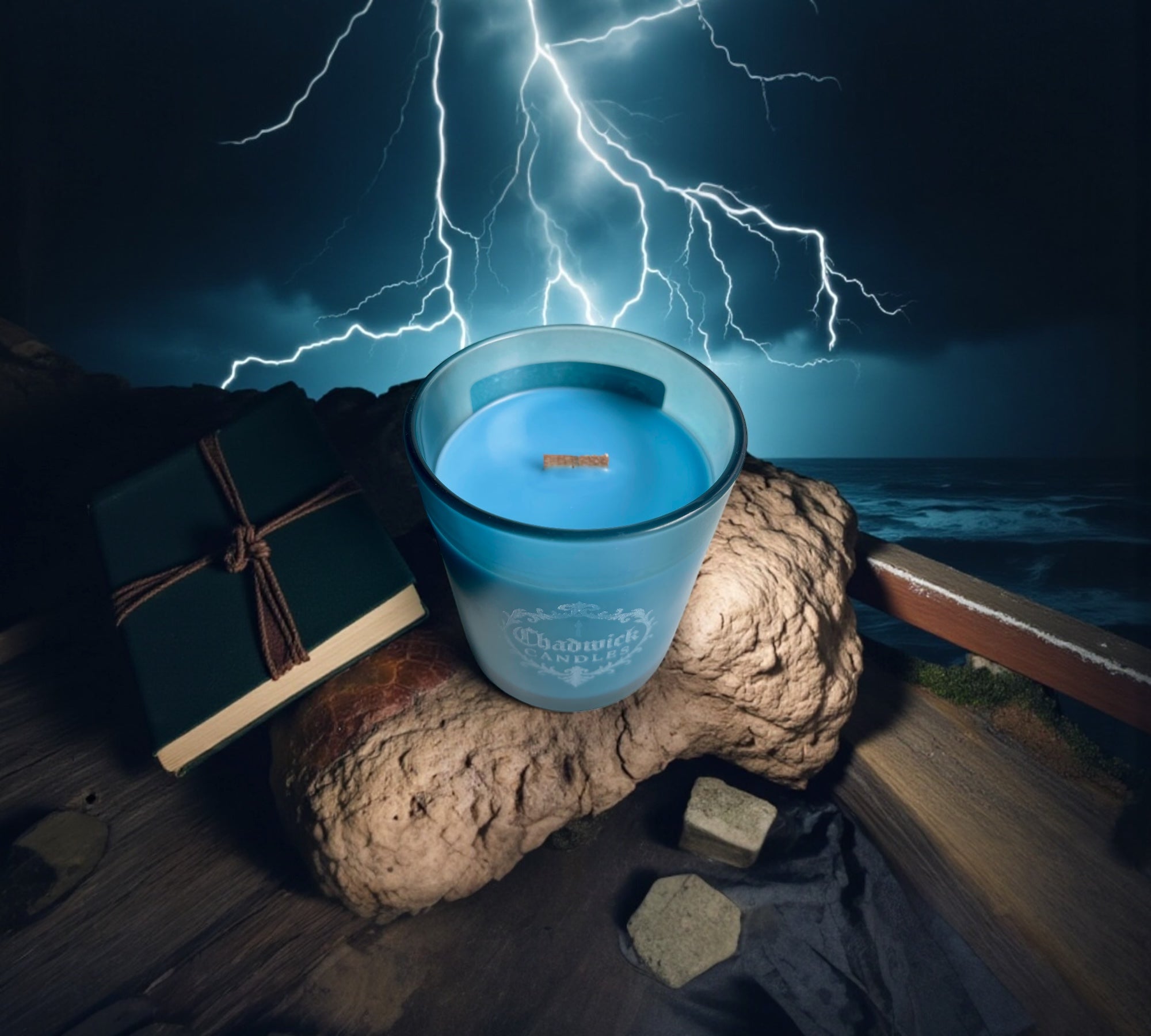 Azure Cascade Candle