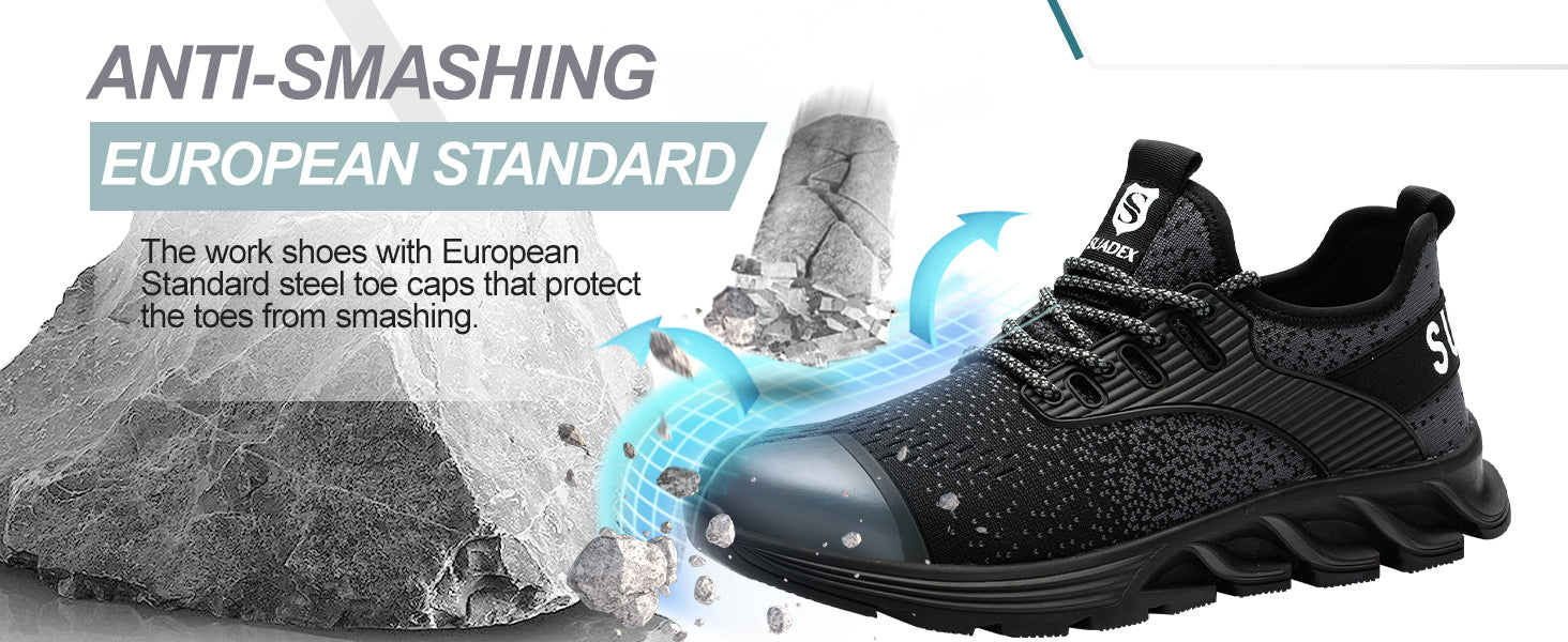 SUADEX Breathable Puncture-Proof Safety Work Shoes
