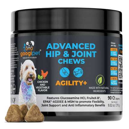 Agility+ Advanced Hip and Joint Chews for Dogs