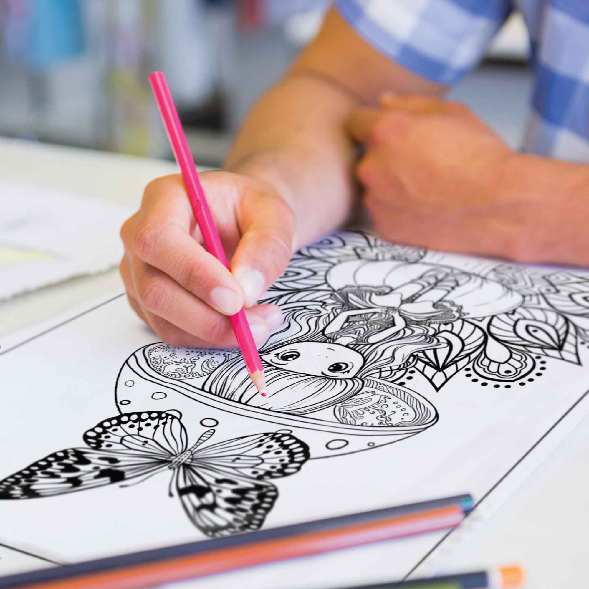 Fairy Tale Colors Colored Pencil Set & Coloring Pages