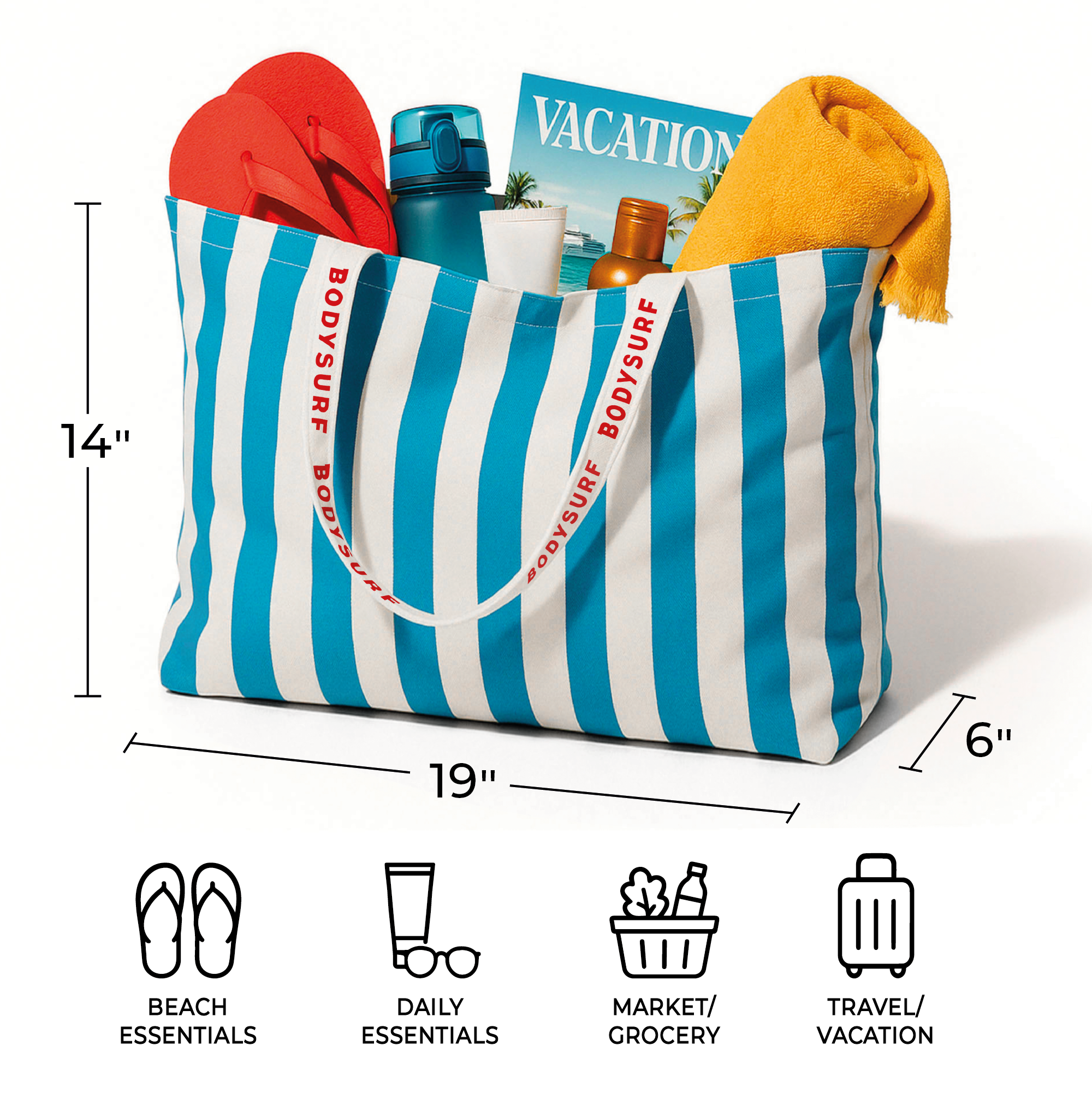 The Shoreline Tote - Thick Organic Canvas