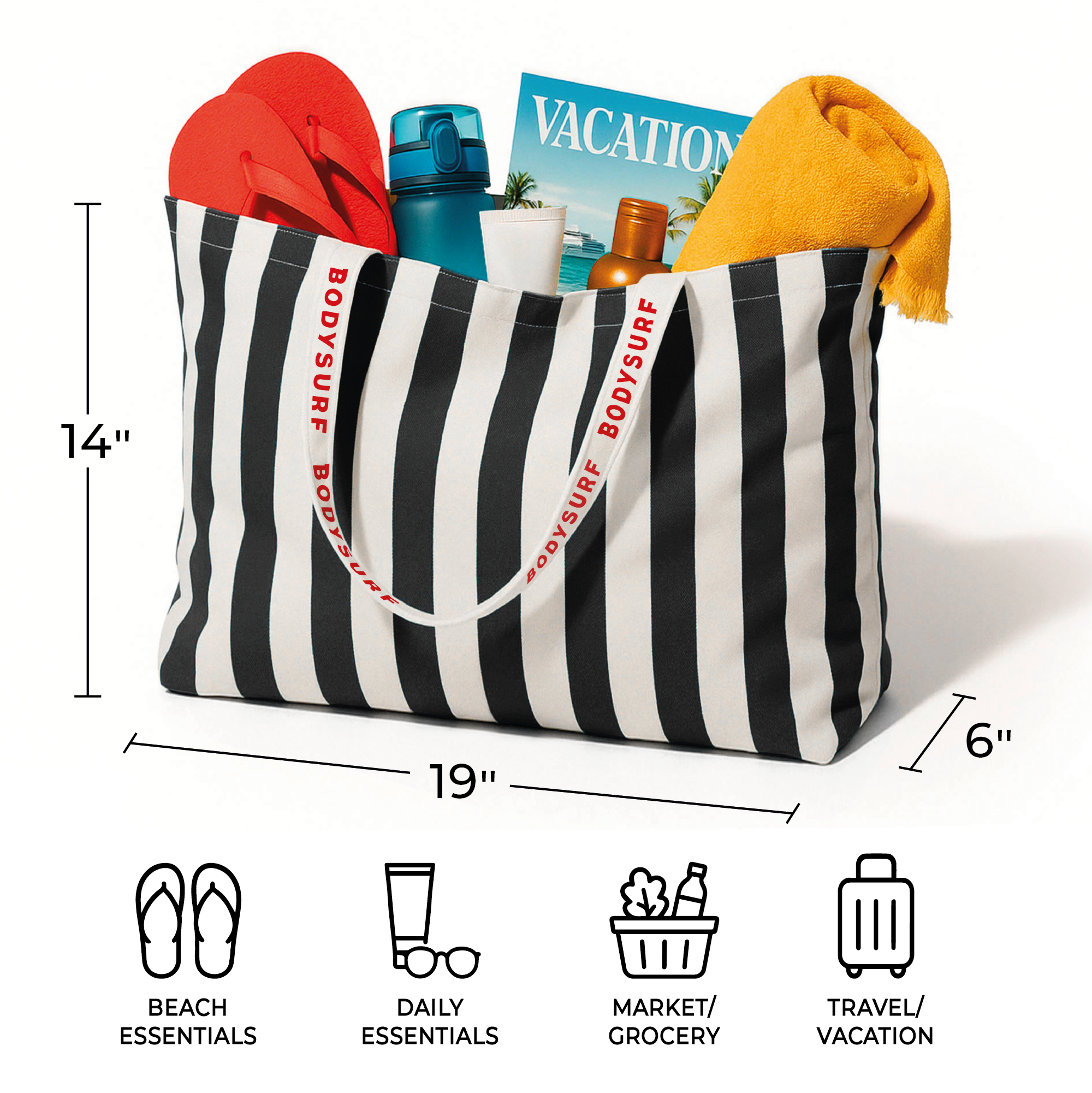 The Shoreline Tote - Thick Organic Canvas