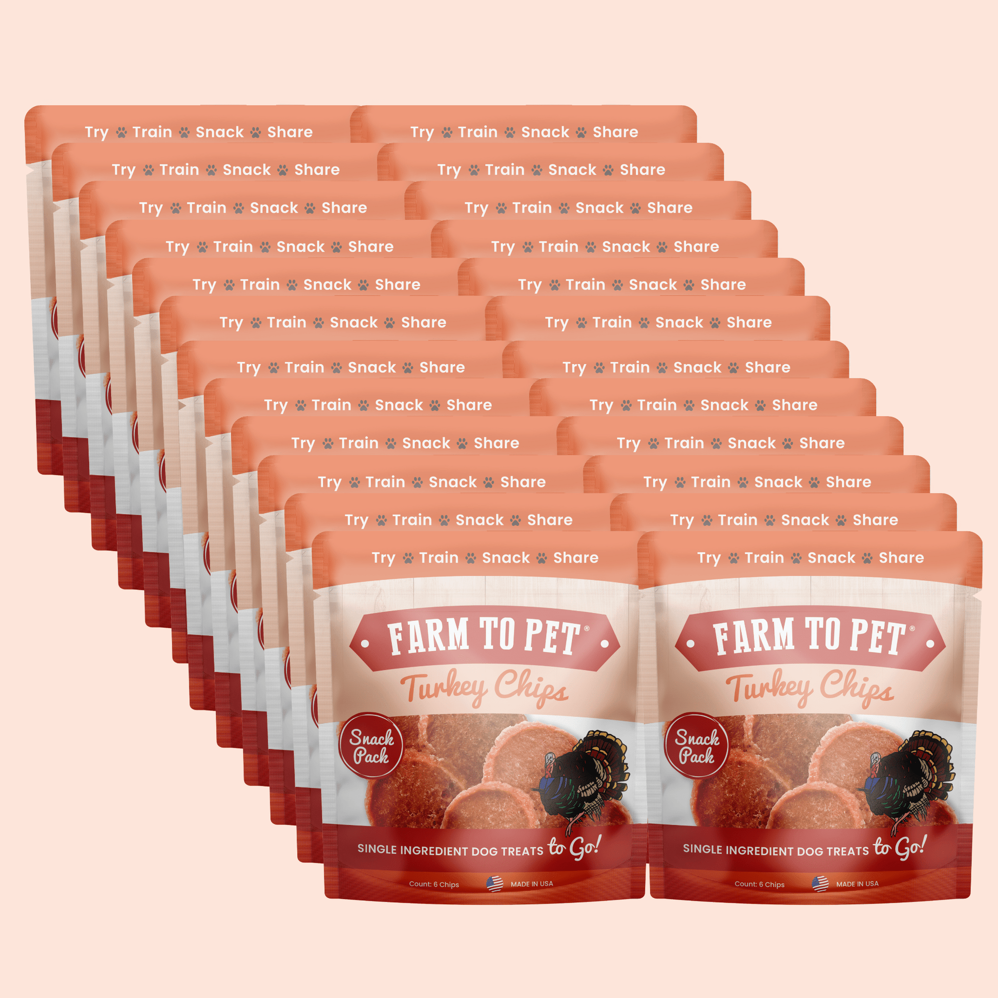 Turkey Chips Snack Pack Bundles | Low Allergen Treats for Training