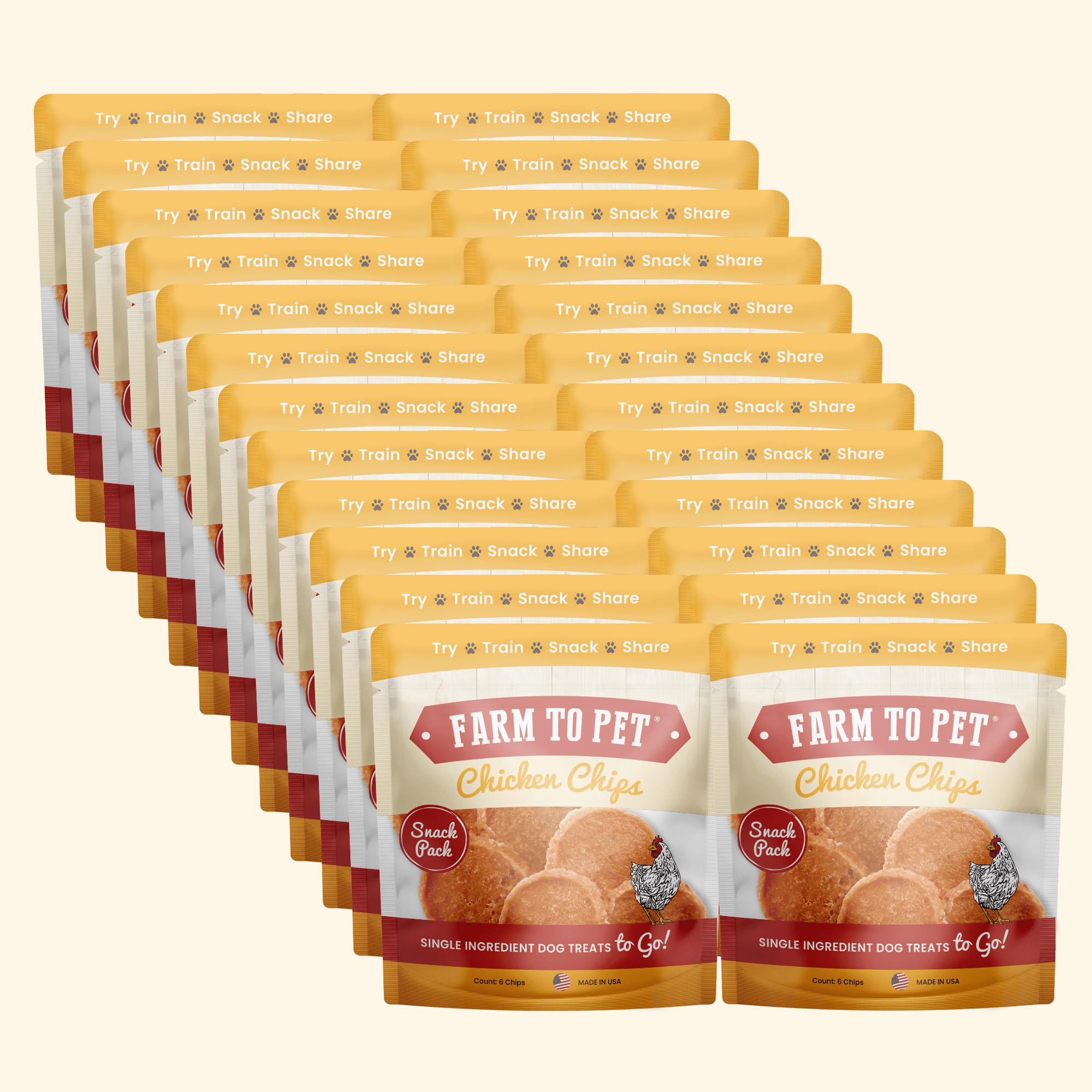 Chicken Chips Snack Pack Bundles | Dog Party Favors & Training Treats