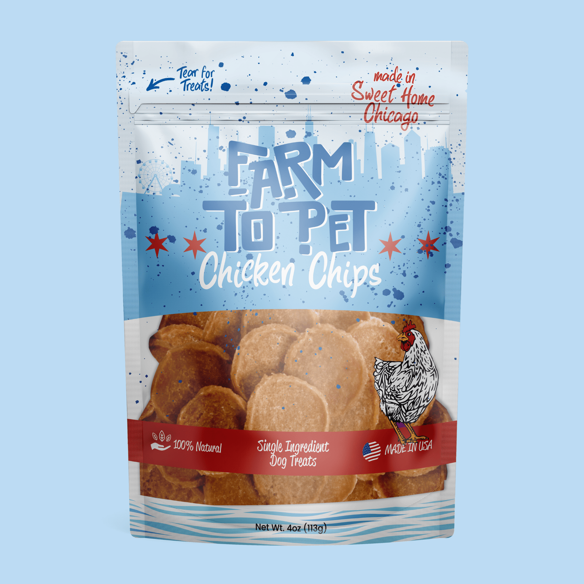 Chicago Chicken Chips for Dogs | Dog Treats To Celebrate Our Hometown