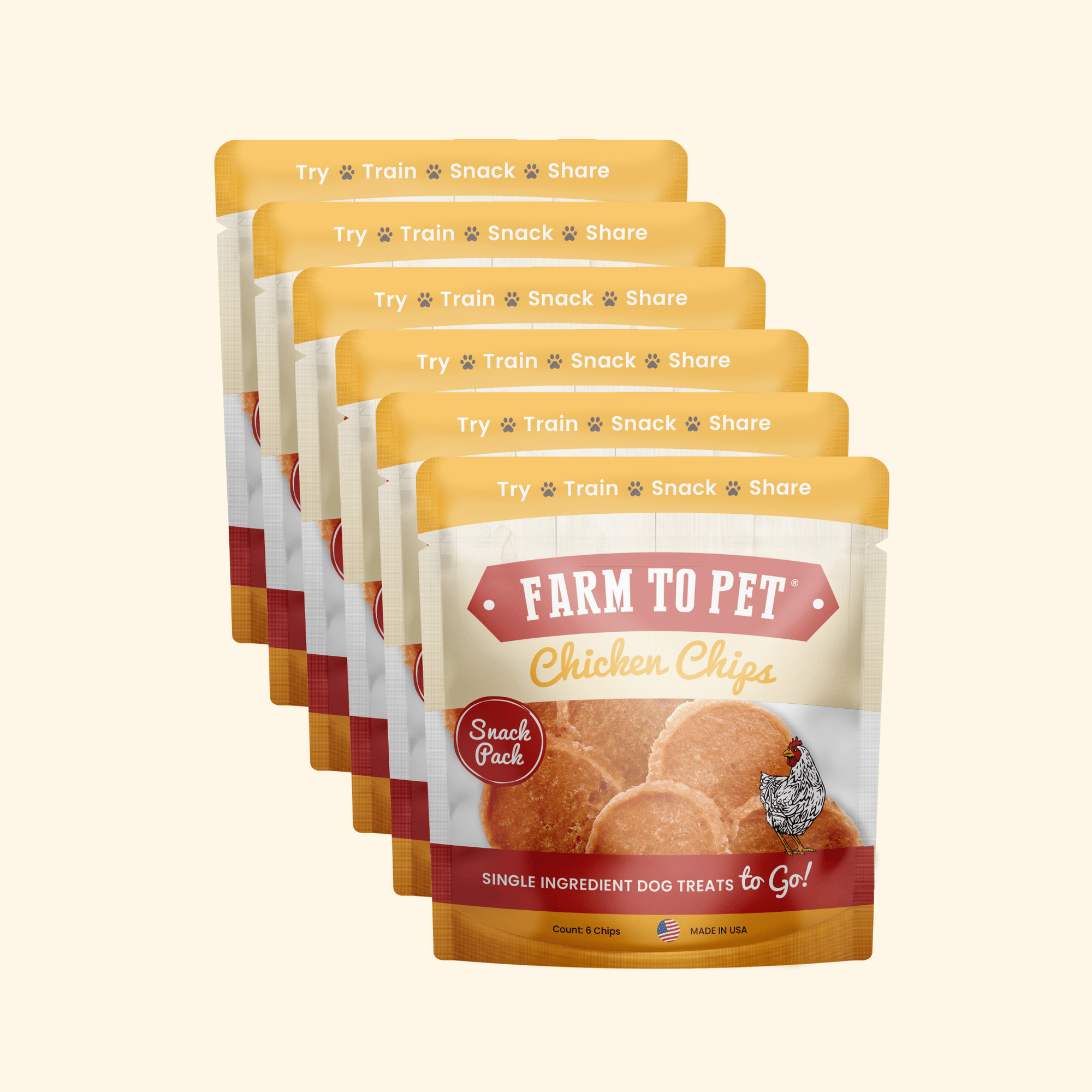 Chicken Chips Snack Pack Bundles | Dog Party Favors & Training Treats