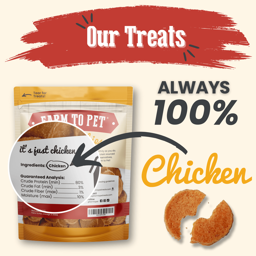 Chicken Chips for Dogs | All-Natural Single-Ingredient Dog Treats