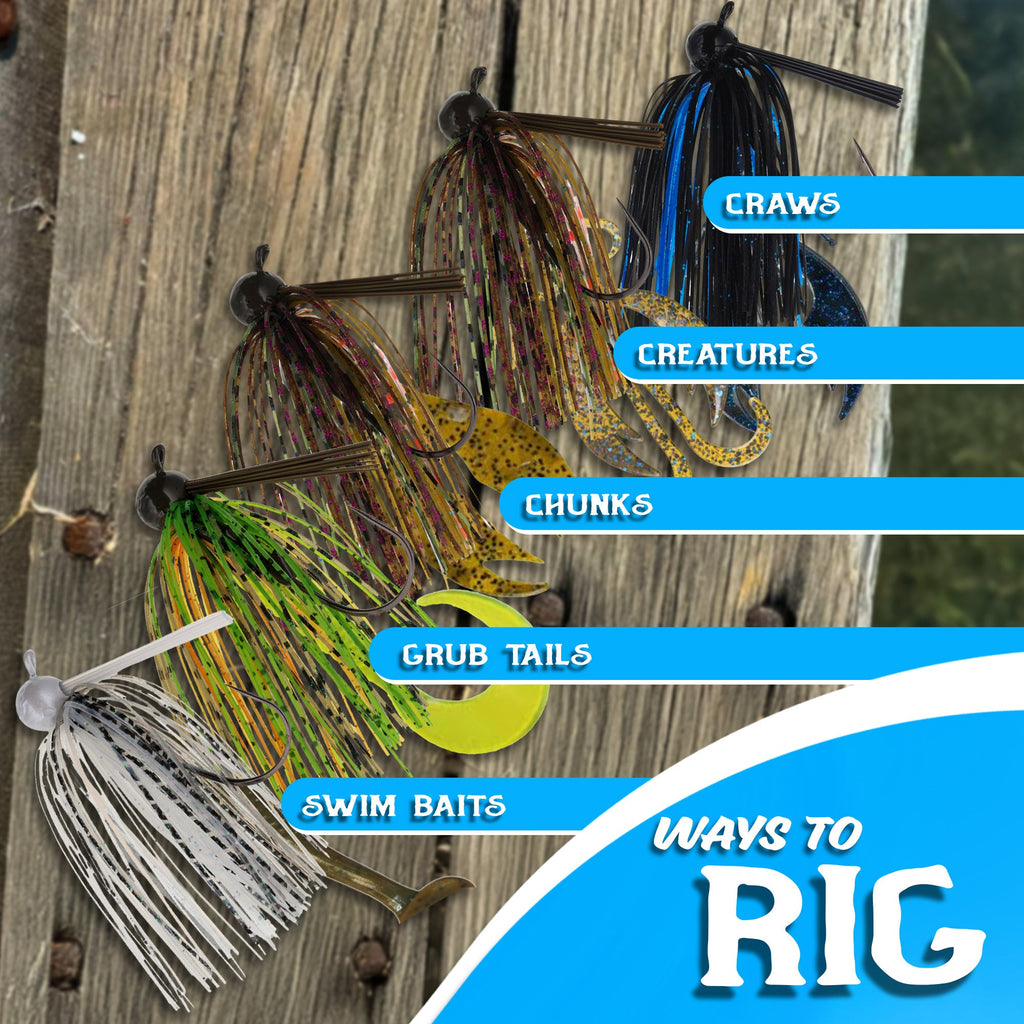 Reaction Tackle Lead Football Jigs 3-Pack - New