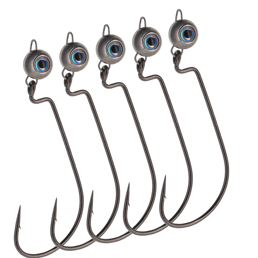 Reaction Tackle Tungsten Free Swing Jig Head- 5-Pack - New