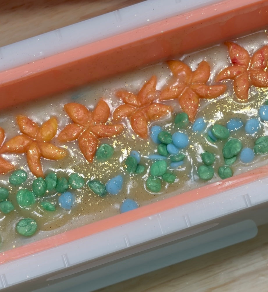 Sea Glass Beach Soap | Tallow & Goat Milk Artisan Bar | Fresh Ocean Breeze Scent | Handcrafted Starfish Design