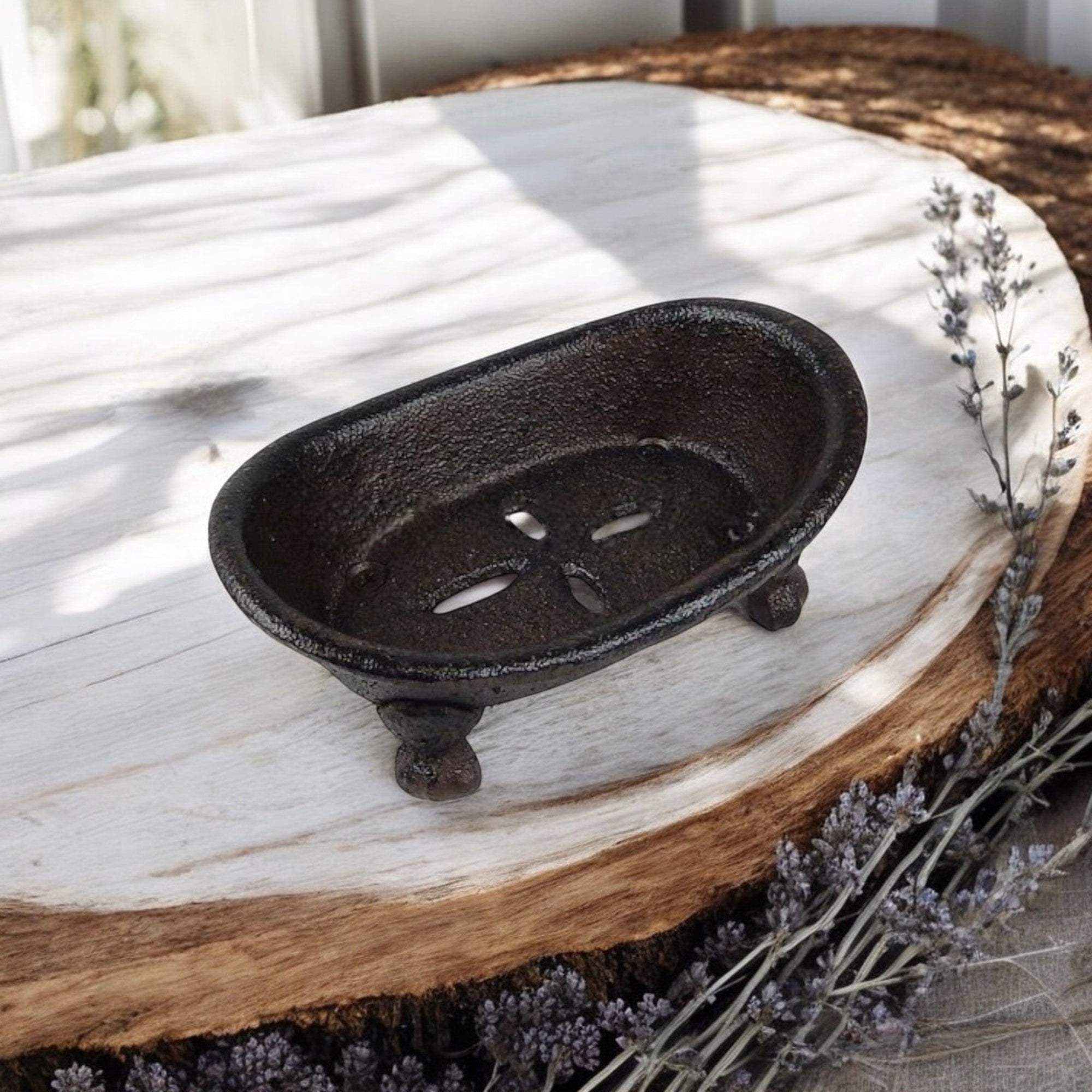Vintage Cast Iron Bathtub Soap Dish, Antique-Style Bathroom Accessory