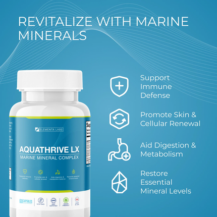 Elements Lab Aquathrive LX Minerals that support Immune Systems Marine Support