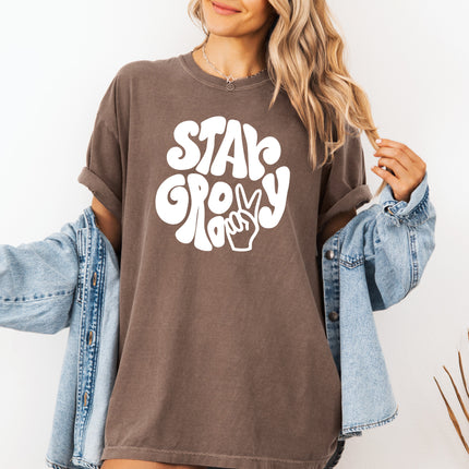 Stay Groovy Inspirational Comfort Colors T Shirt