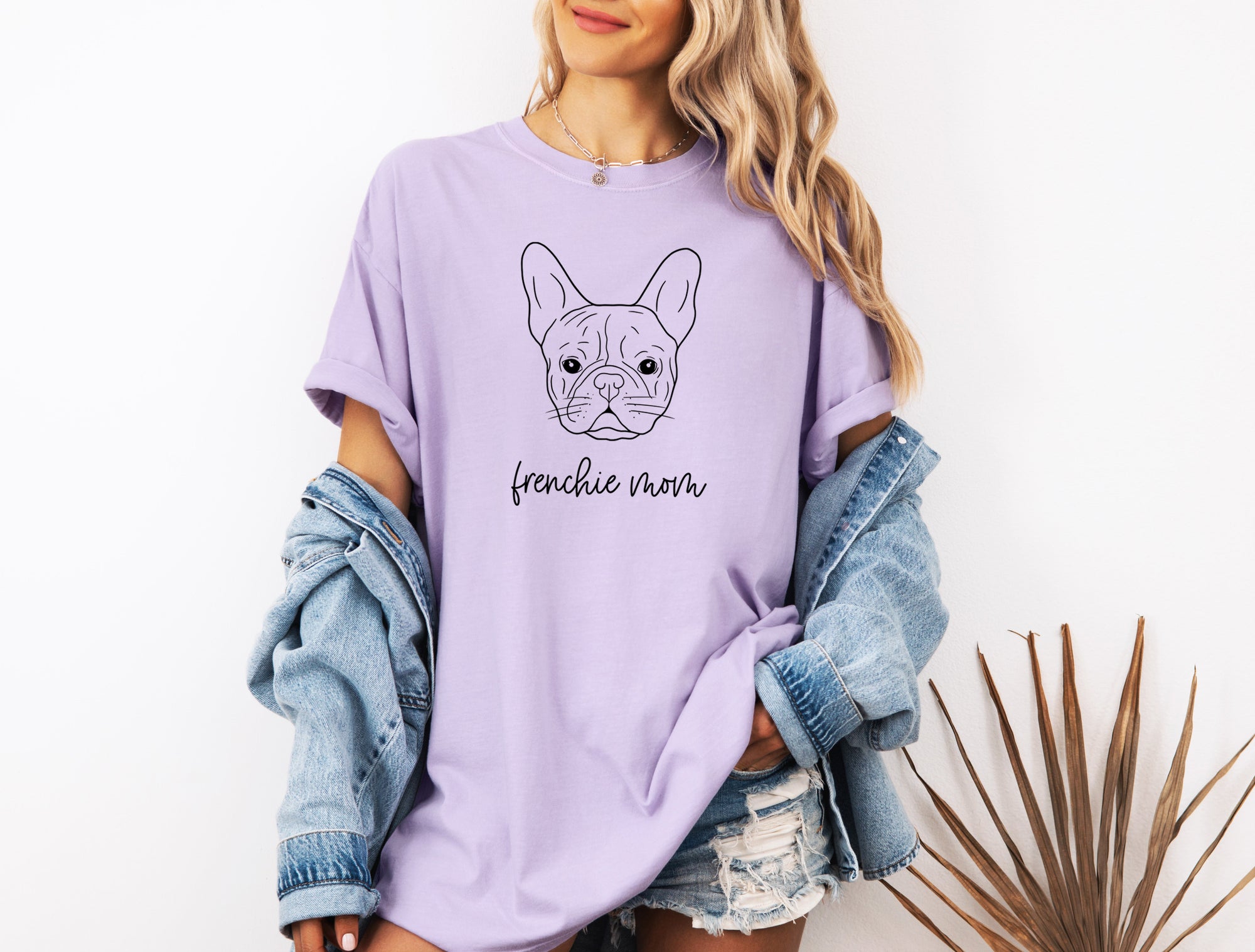 Frenchie Mom French bulldog Dog Mom Comfort Colors T Shirt
