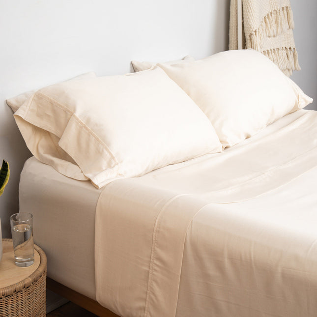 Organic Sateen Bed Sheets Set