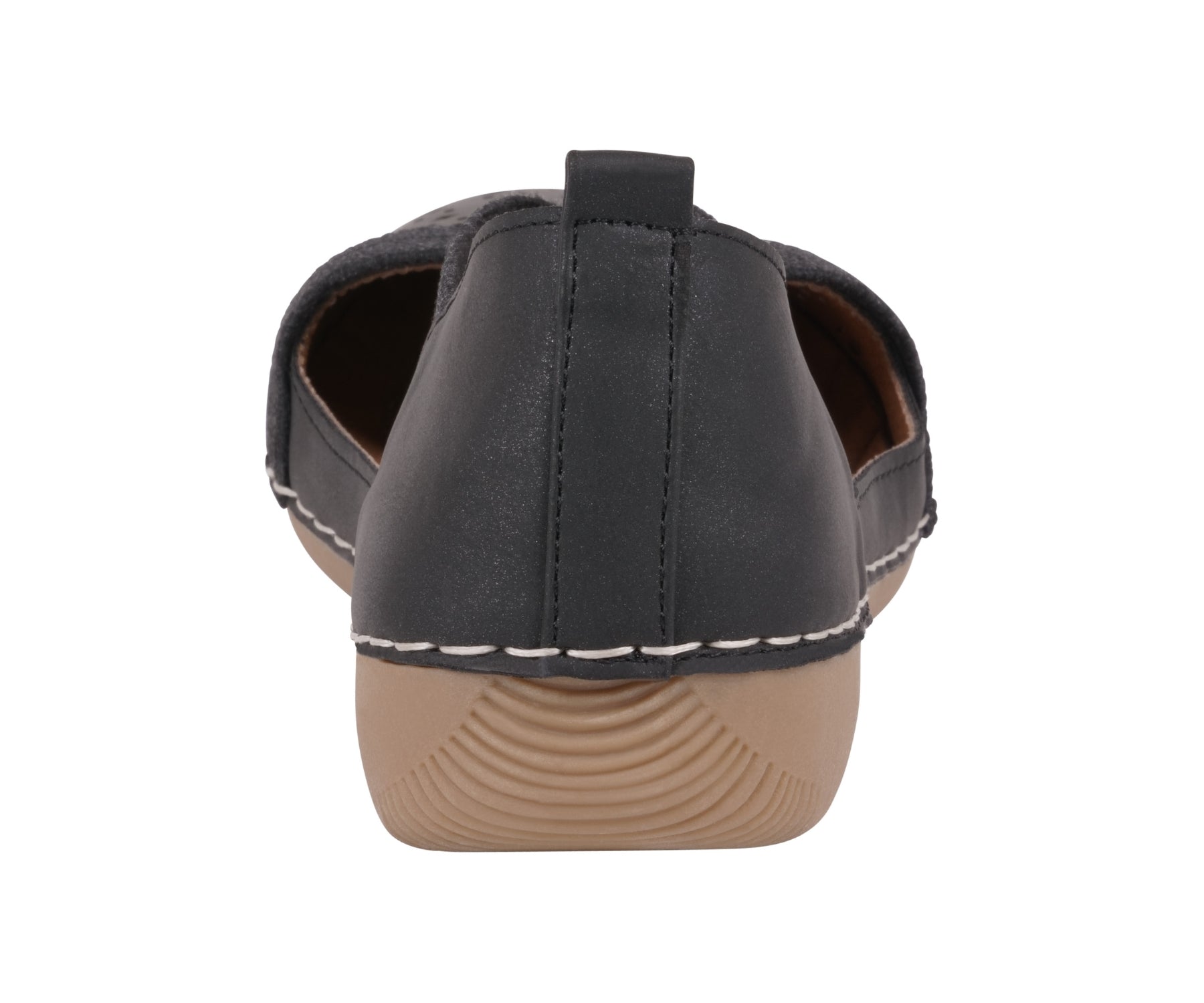 Women's Genny Black Perforated Casual Flats