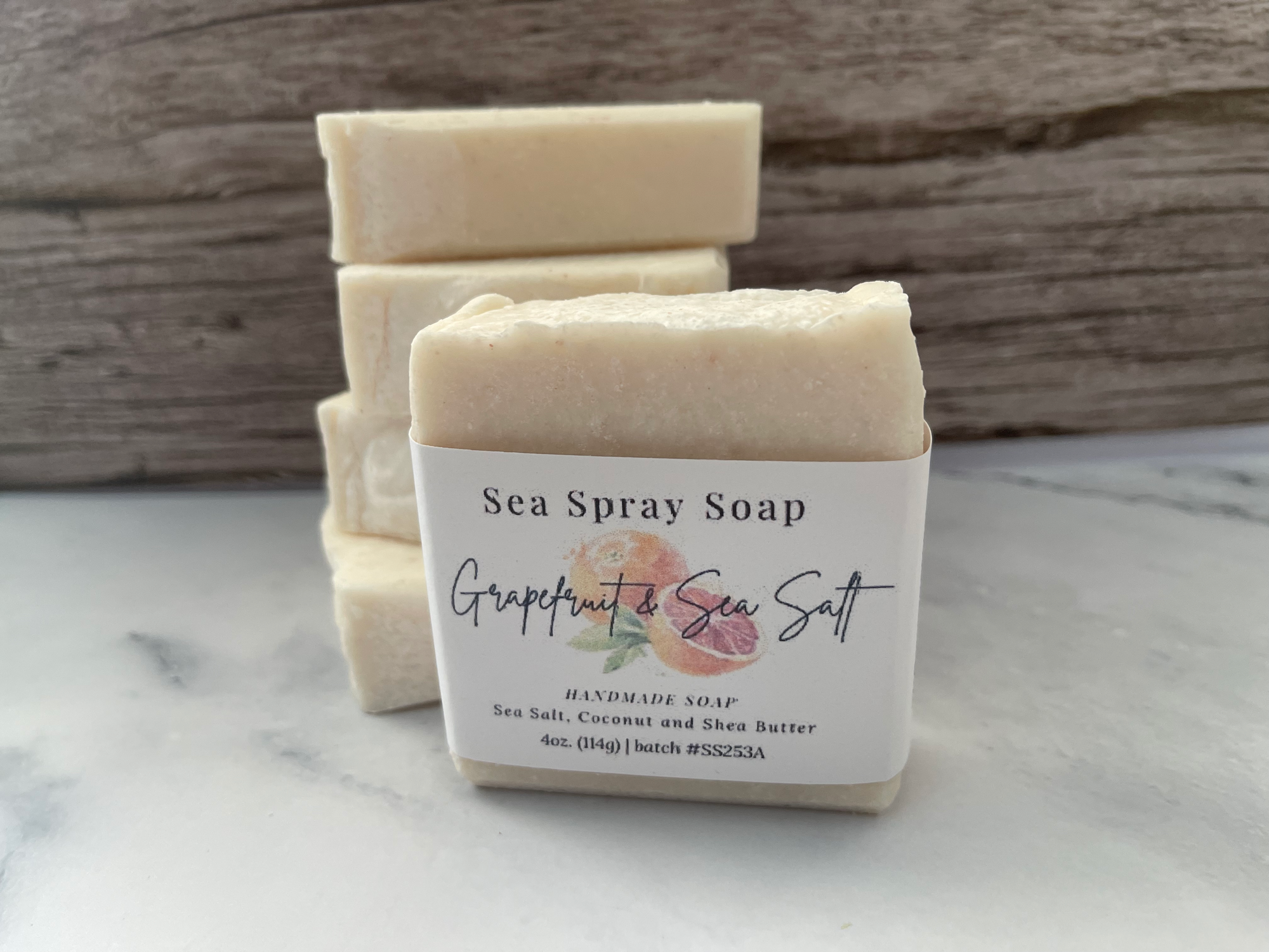 Grapefruit & Sea Salt Exfoliating Soap Bar