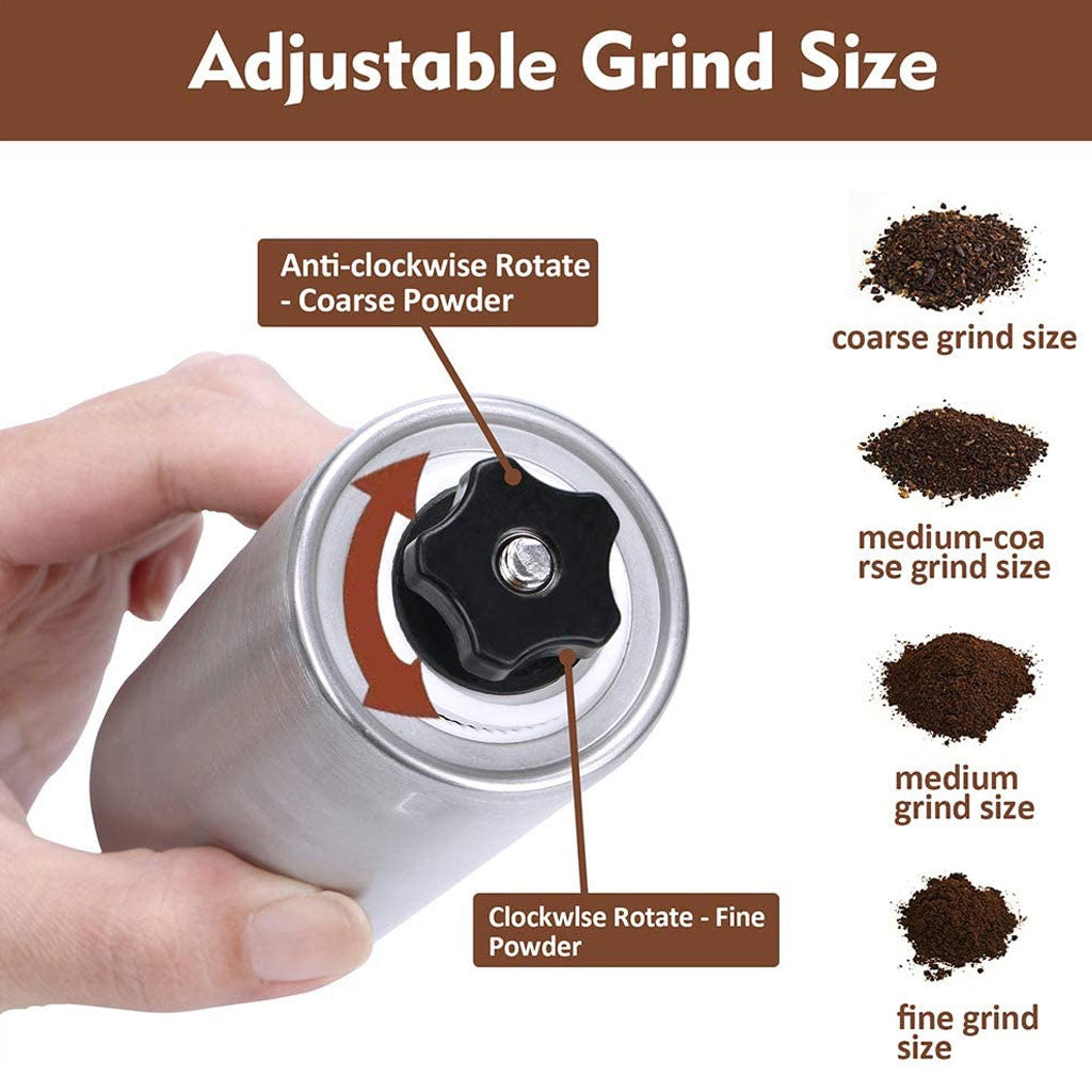 Coast Roast Manual Coffee Grinder – Ceramic Burr, Portable