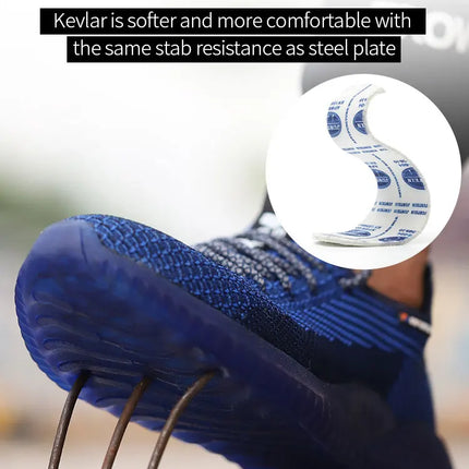 SUADEX Indestructible Steel Toe Shoes Comfortable Lightweight Work Safety Sneakers