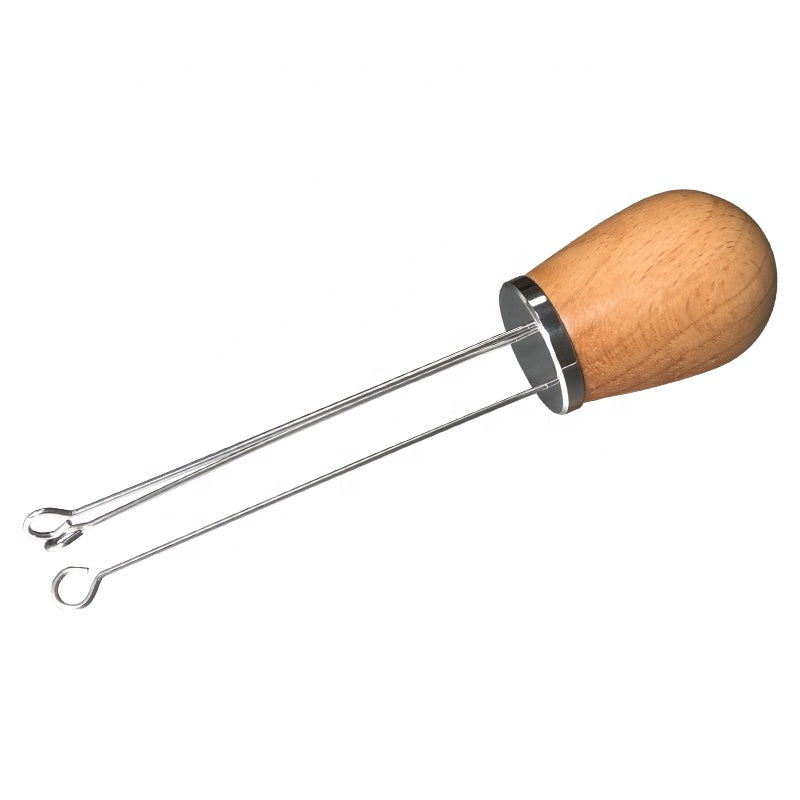 Solid Wood Handle Stainless Steel Espresso Coffee Stirrer