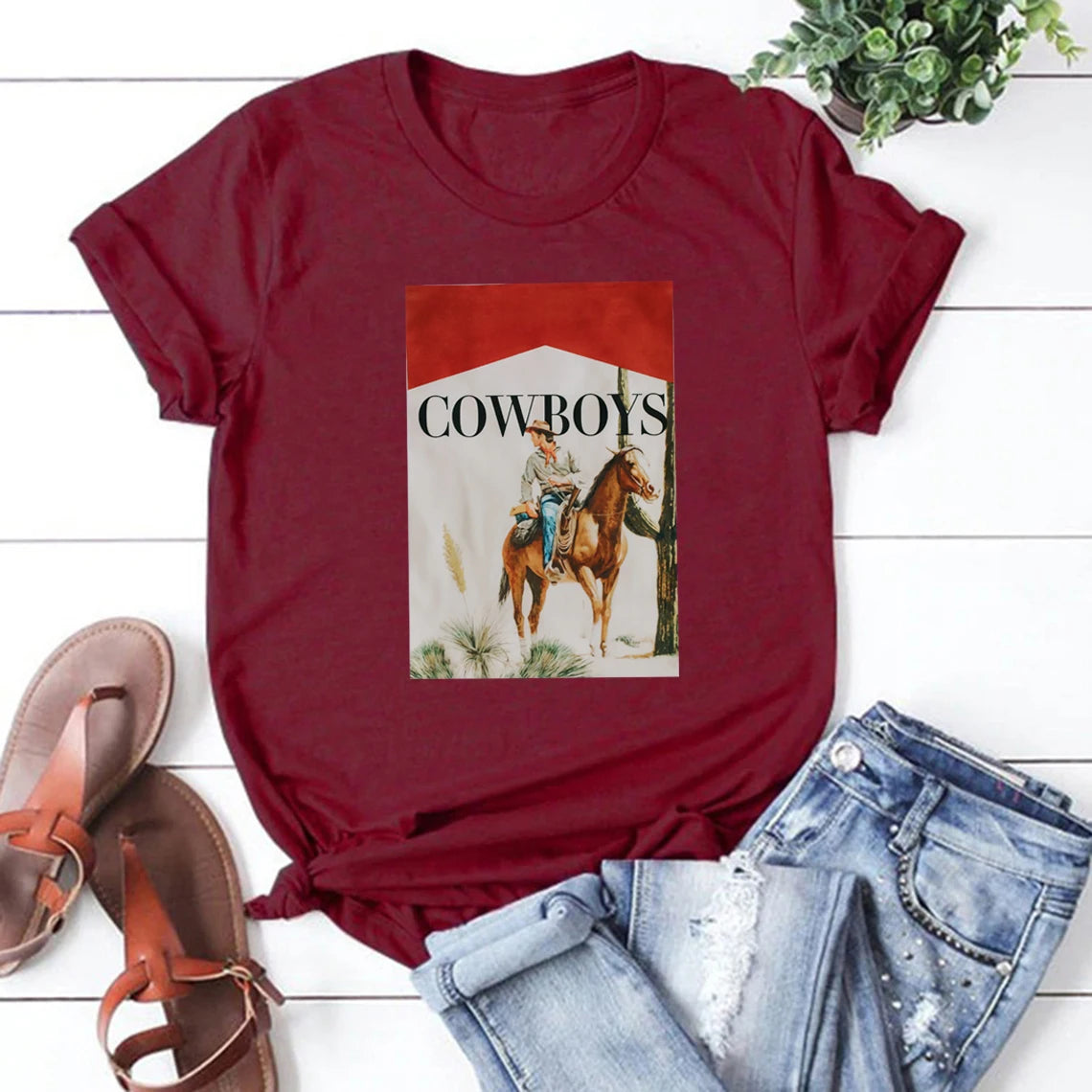 Cowboy Shirt Western Country Women's Graphic Tee