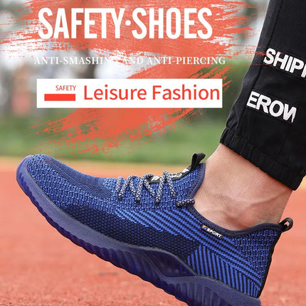 SUADEX Indestructible Steel Toe Shoes Comfortable Lightweight Work Safety Sneakers
