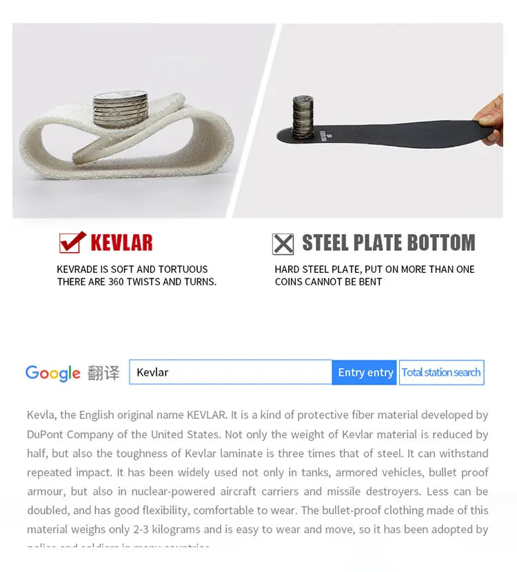 SUADEX Indestructible Steel Toe Shoes Comfortable Lightweight Work Safety Sneakers