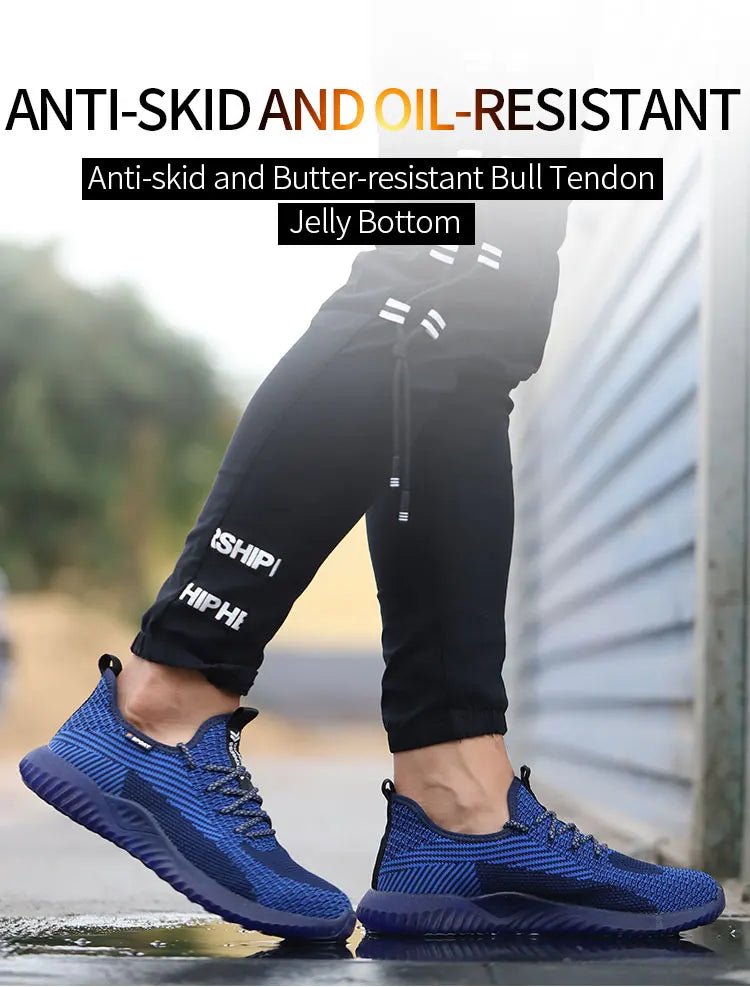 SUADEX Indestructible Steel Toe Shoes Comfortable Lightweight Work Safety Sneakers