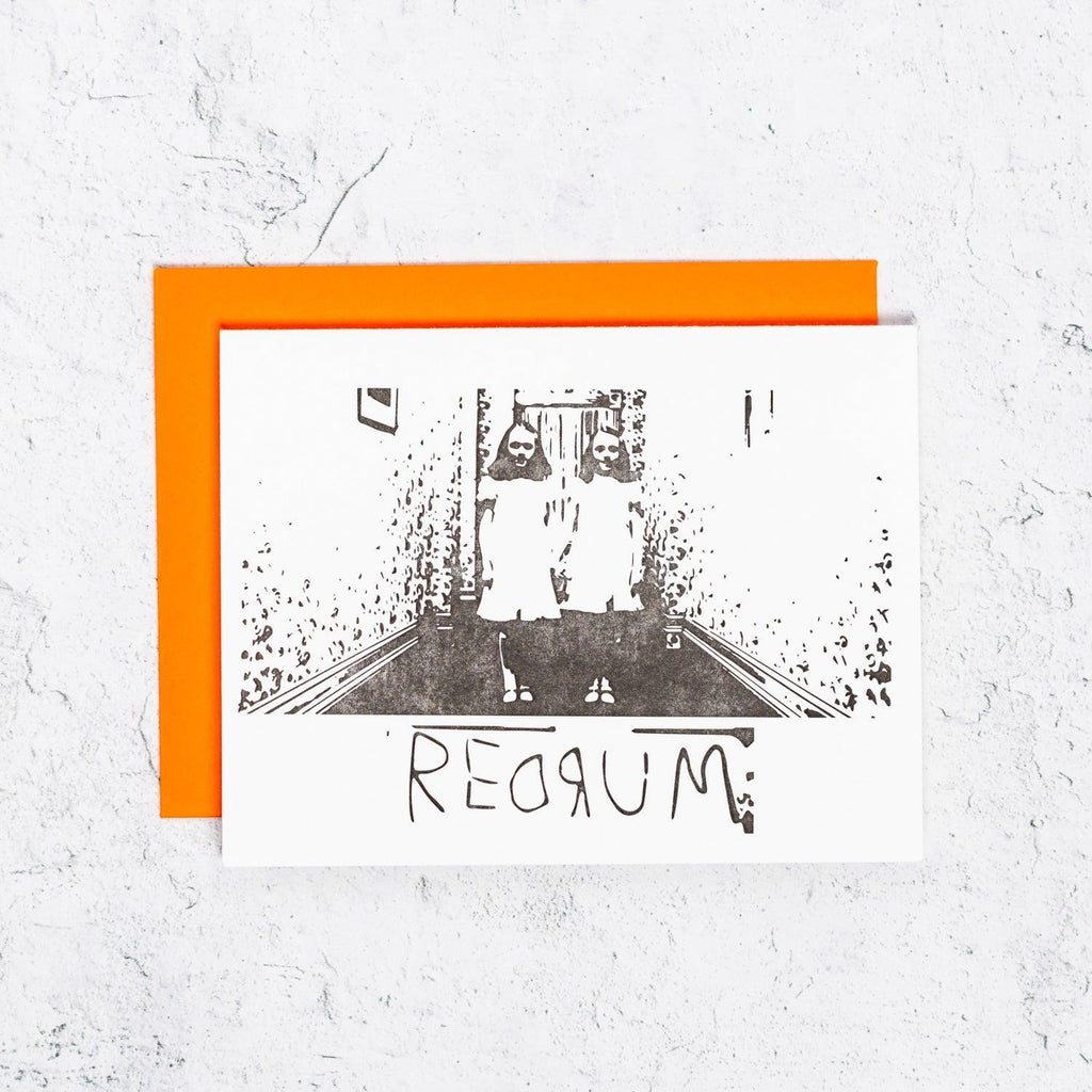 Redrum Halloween Card