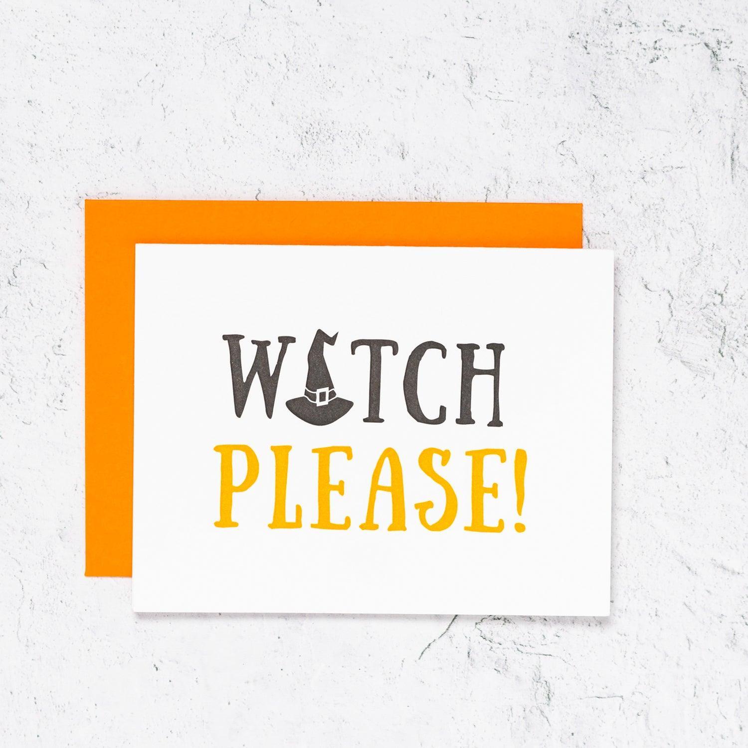 Witch Please Halloween Card