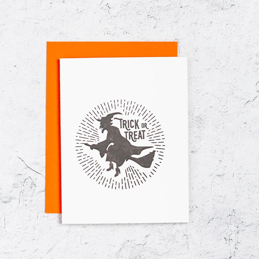 Trick or Treat Witch Halloween Card