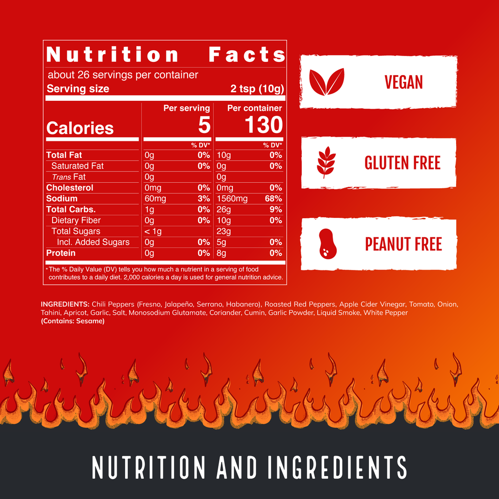 Brimstone - Tahini & Roasted Red Pepper Sauce (9oz)