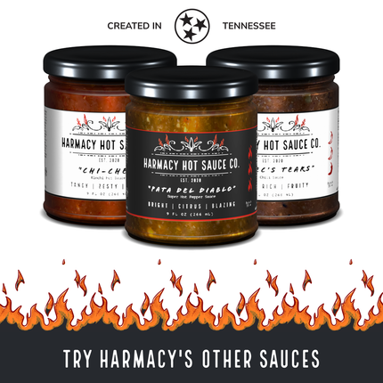 Brimstone Inferno - Extra Hot Tahini & Roasted Red Pepper Sauce (9oz)