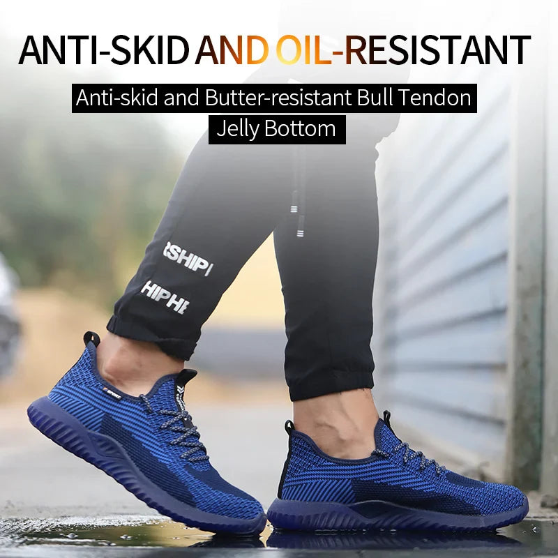 SUADEX Indestructible Steel Toe Shoes Comfortable Lightweight Work Safety Sneakers