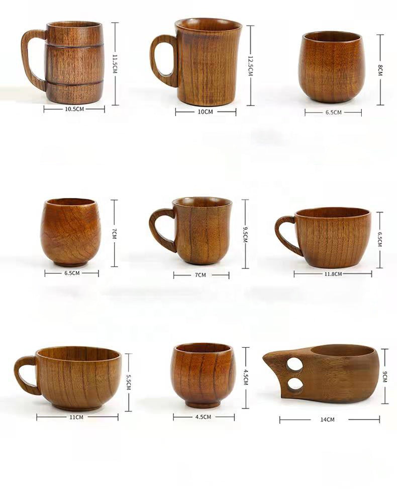 BPA Free Wooden Coffee Cup Bamboo Wooden Coffee Mugs