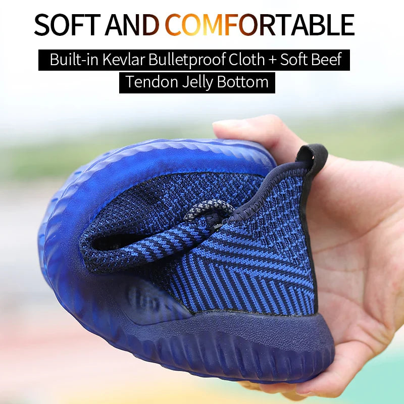SUADEX Indestructible Steel Toe Shoes Comfortable Lightweight Work Safety Sneakers