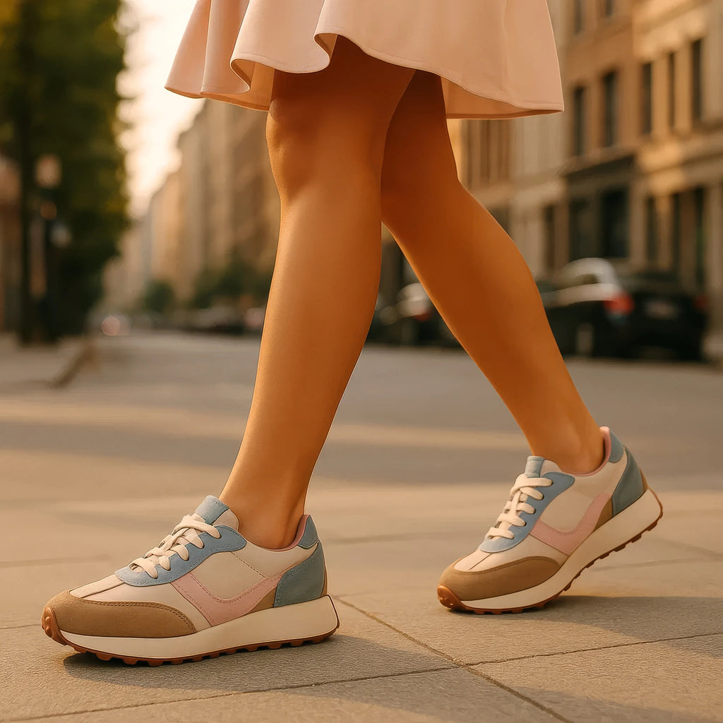 Women's Howell Taupe Lace-Up Sneakers