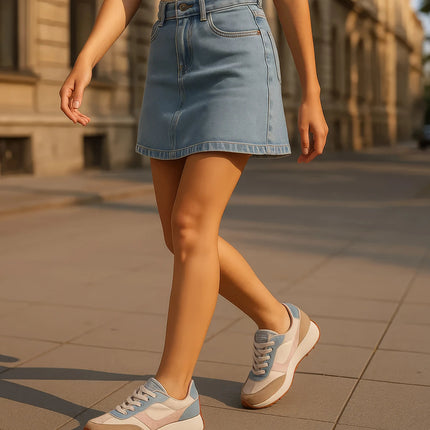 Women's Howell Taupe Lace-Up Sneakers