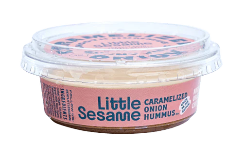 Organic Hummus with Caramelized Onions