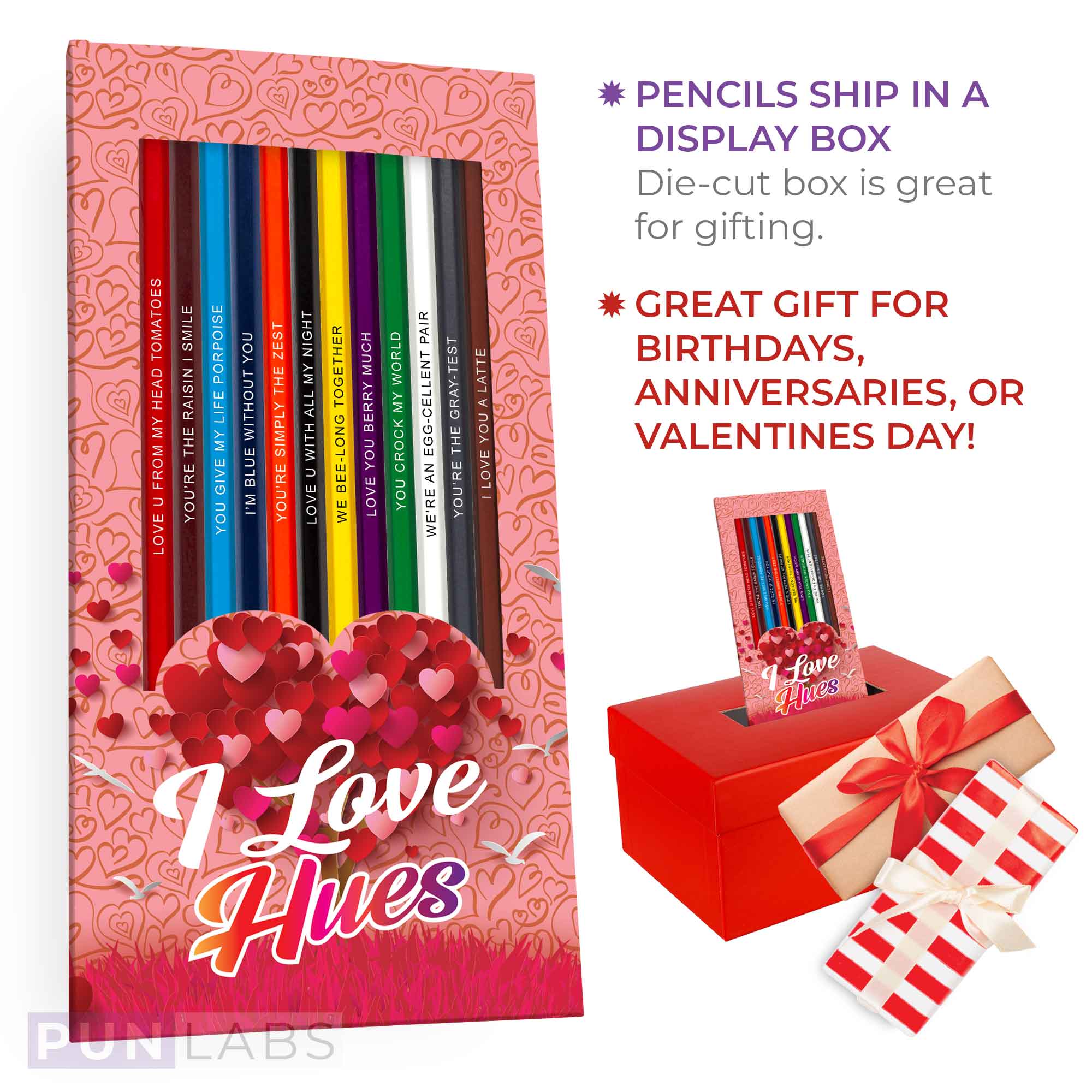 I Love Hues Colored Pencil Set