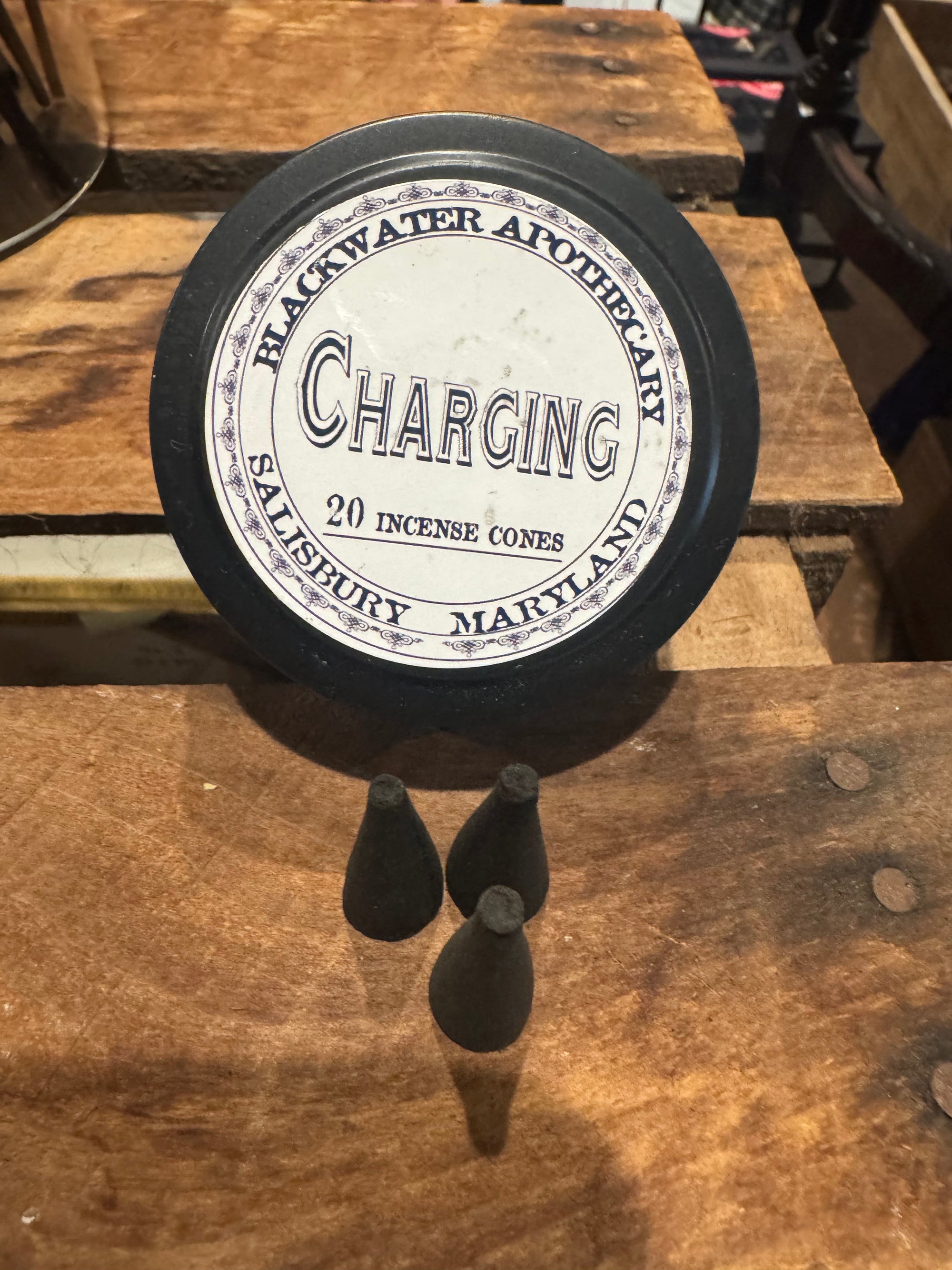 Charging Incense Cones Tins
