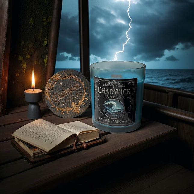 Azure Cascade Candle