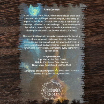 Azure Cascade Candle