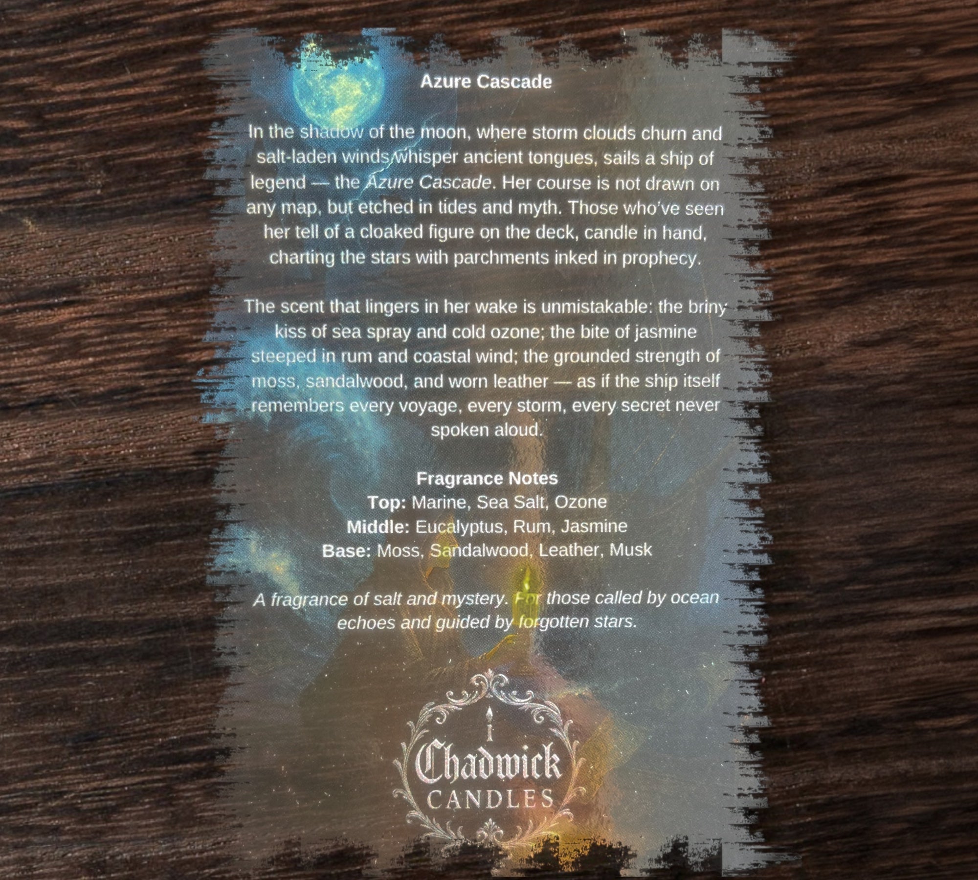 Azure Cascade Candle