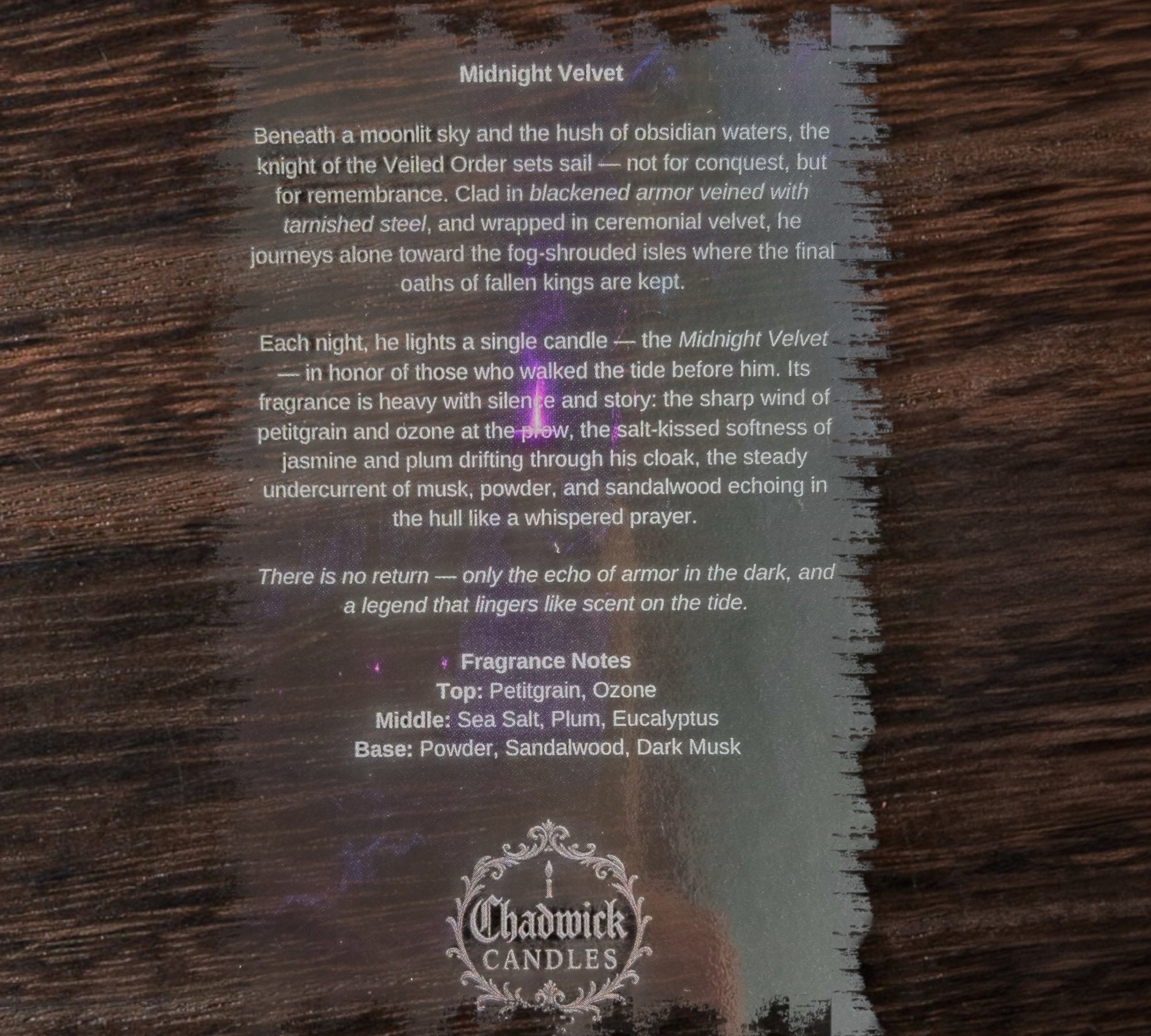 Midnight Velvet Candle