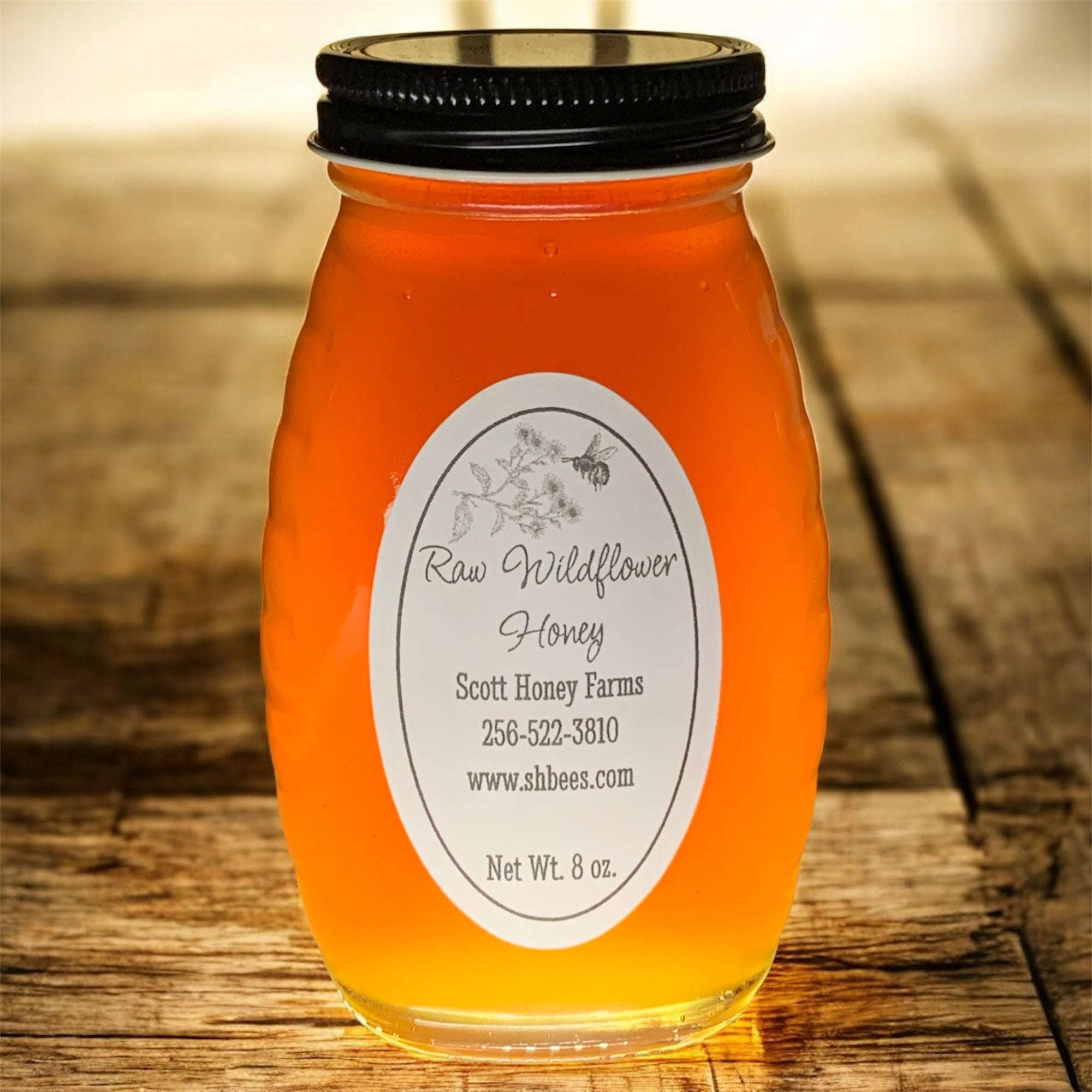 Raw Wildflower Honey 8 oz.