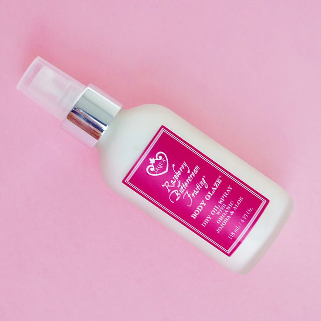Raspberry Buttercream Frosting Body Glaze Dry Oil Spray