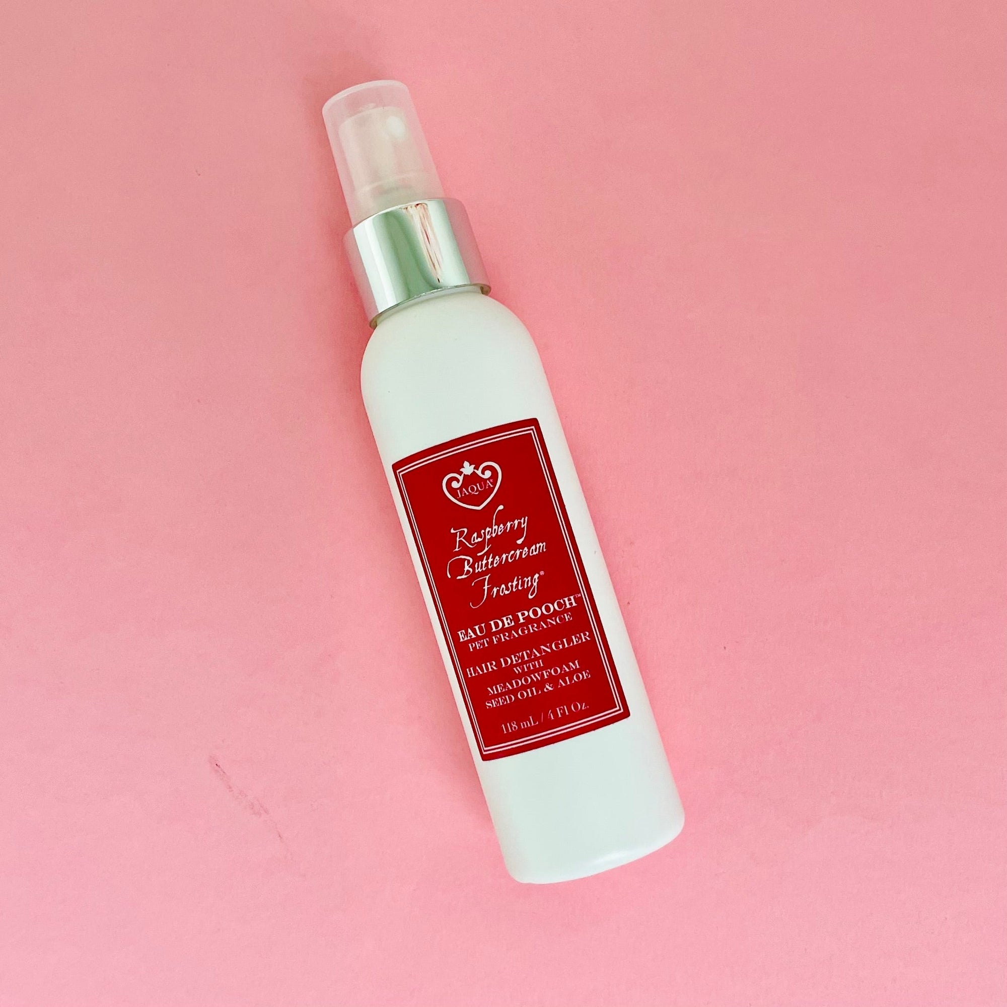 Raspberry Buttercream Frosting Eau de Pooch Pet Fragrance and Hair Detangler Spray