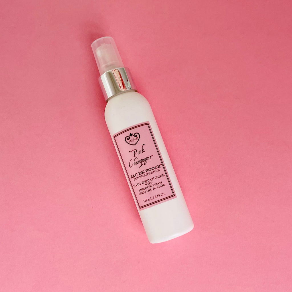 Pink Champagne Eau de Pooch Pet Fragrance and Hair Detangler Spray